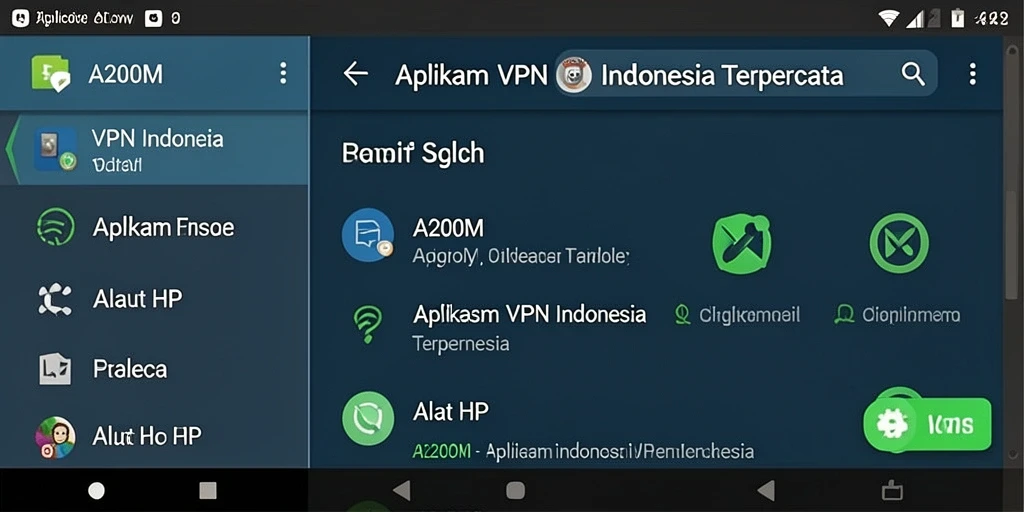Tampilan antarmuka A200M yang sederhana dan mudah digunakan.