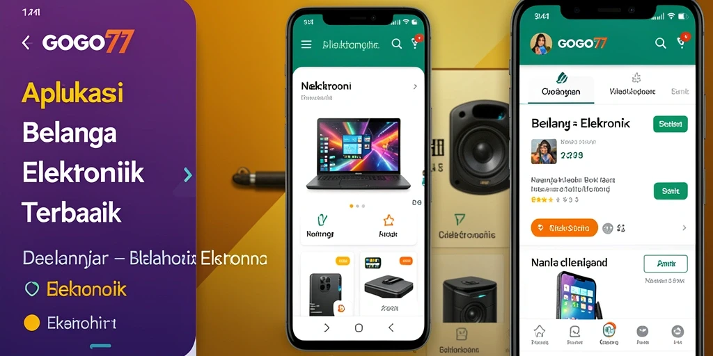 Antarmuka GOGO77 yang modern dan mudah digunakan untuk belanja Elektronik.