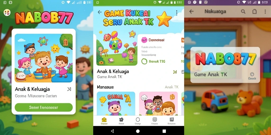 Tampilan utama aplikasi NABOB77 dengan permainan edukatif menarik.