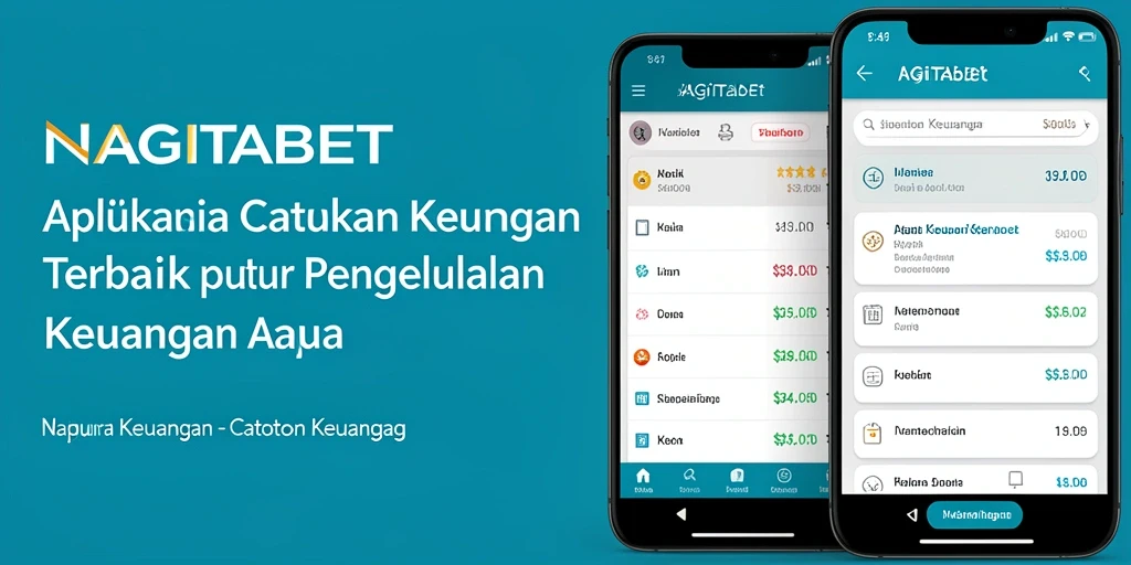 Tampilan antarmuka NAGITABET yang sederhana untuk pencatatan keuangan.