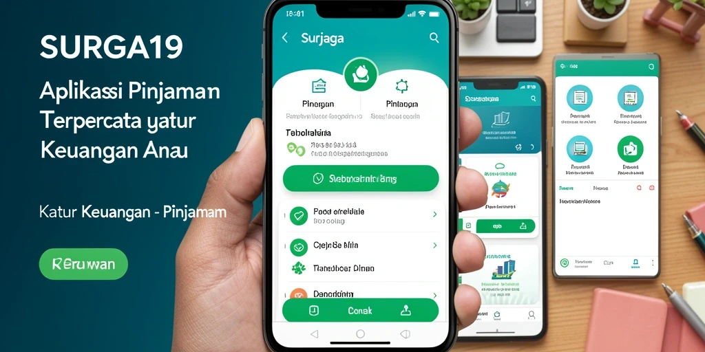 Tampilan antarmuka aplikasi SURGA19 untuk pengajuan pinjaman.