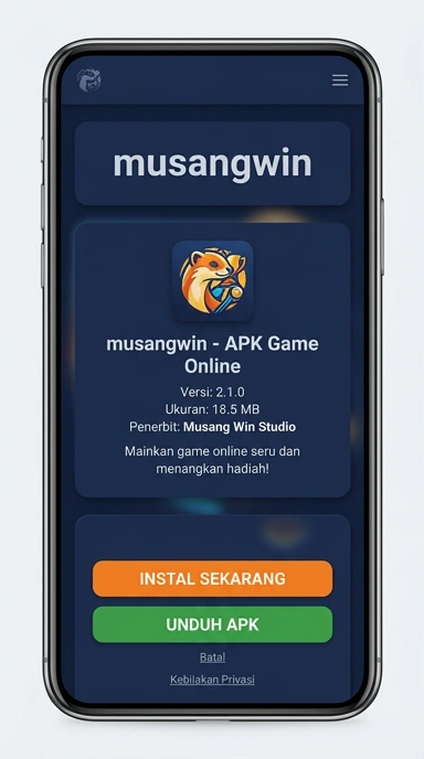 Panduan Unduh dan Instal APK musangwin untuk Android